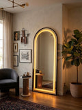 Aura Full-Length Arched LED Standing Mirror