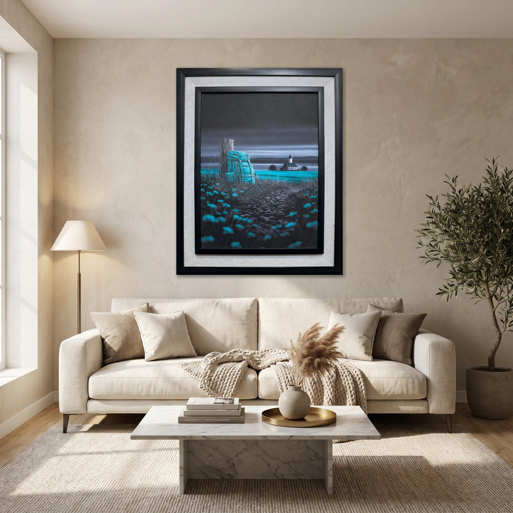 Surreal Night Landscape / Wanderlust Art|UV frame