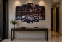 Luxury Villa 5-Panel Canvas Wall Art | Scenic Estate Print | 24*30
