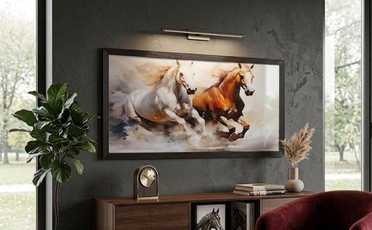 horse oil painting  | 24×48 inches